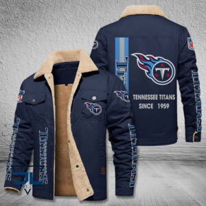 Tennessee Titans NFL Style Fleece Thermal Cotton Jacket For Fans