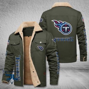 Tennessee Titans NFL Style Fleece Thermal Cotton Jacket For Fans