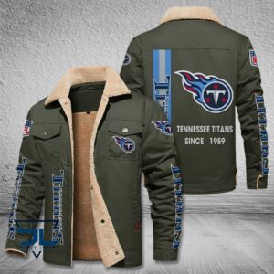 Tennessee Titans NFL Style Fleece Thermal Cotton Jacket For Fans