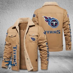 Tennessee Titans NFL Style Fleece Thermal Cotton Jacket For Fans