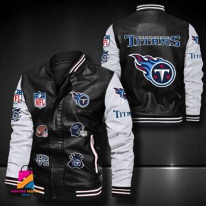 Tennessee Titans NFL Style Leather Jacket For Fan