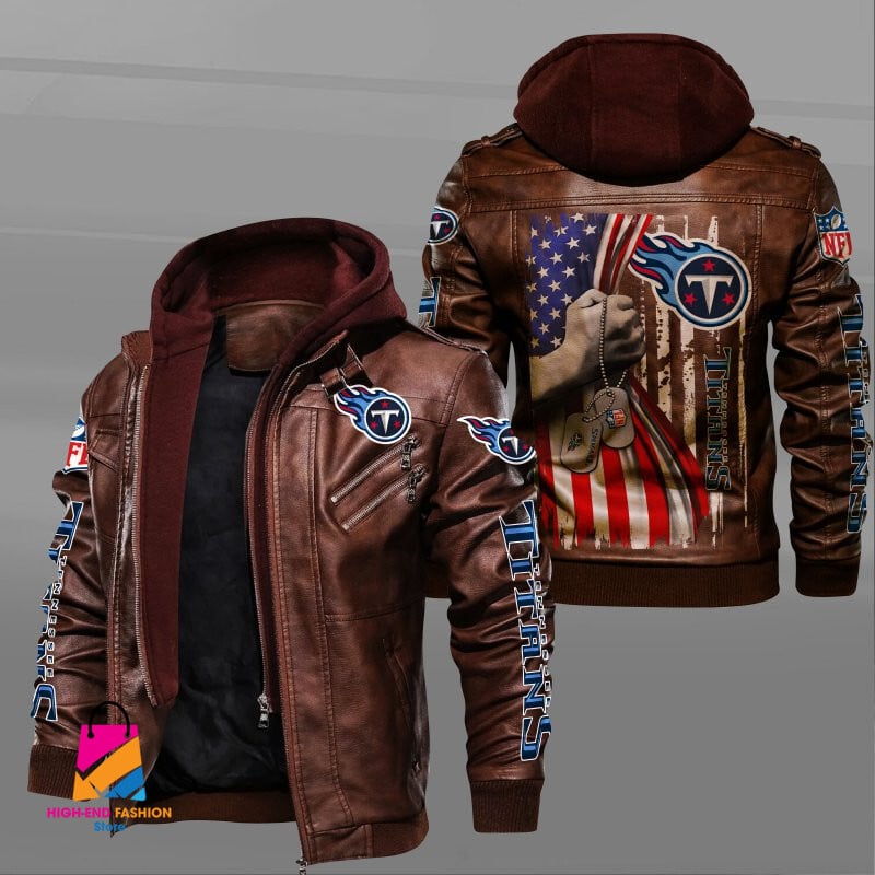 Tennessee Titans NFL Style Leather Jacket For Fan