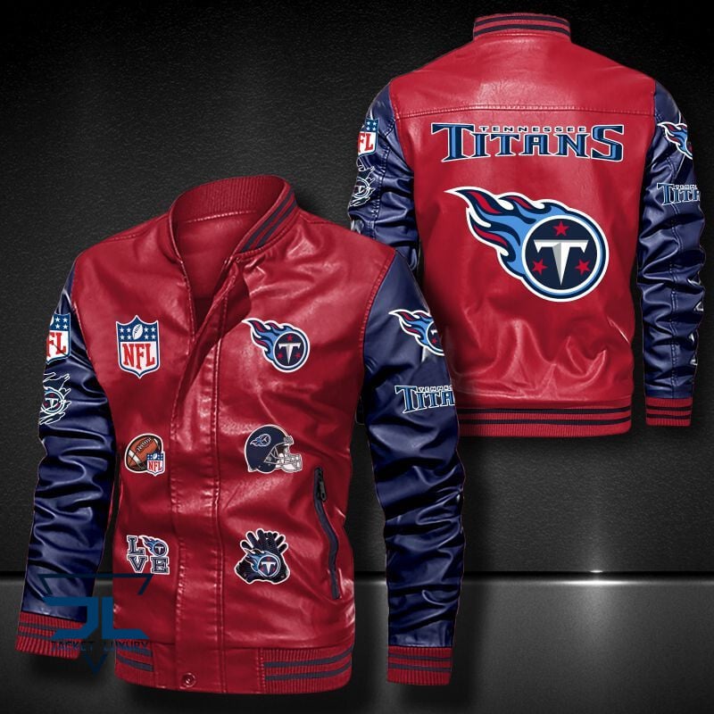 Tennessee Titans NFL Style Leather Jacket For Fan