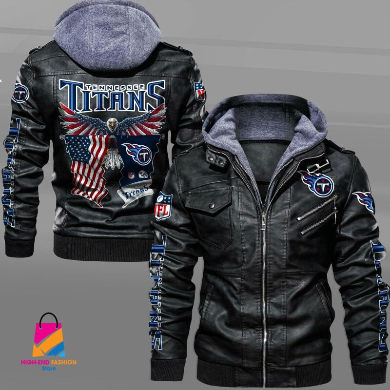 Tennessee Titans NFL Style Leather Jacket For Fan