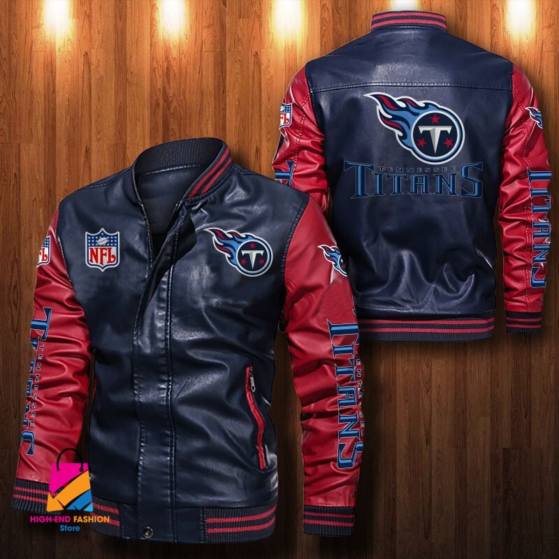 Tennessee Titans NFL Style Leather Jacket For Fan