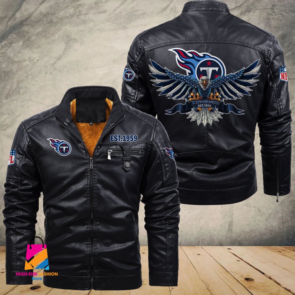 Tennessee Titans NFL Style Leather Jacket For Fans