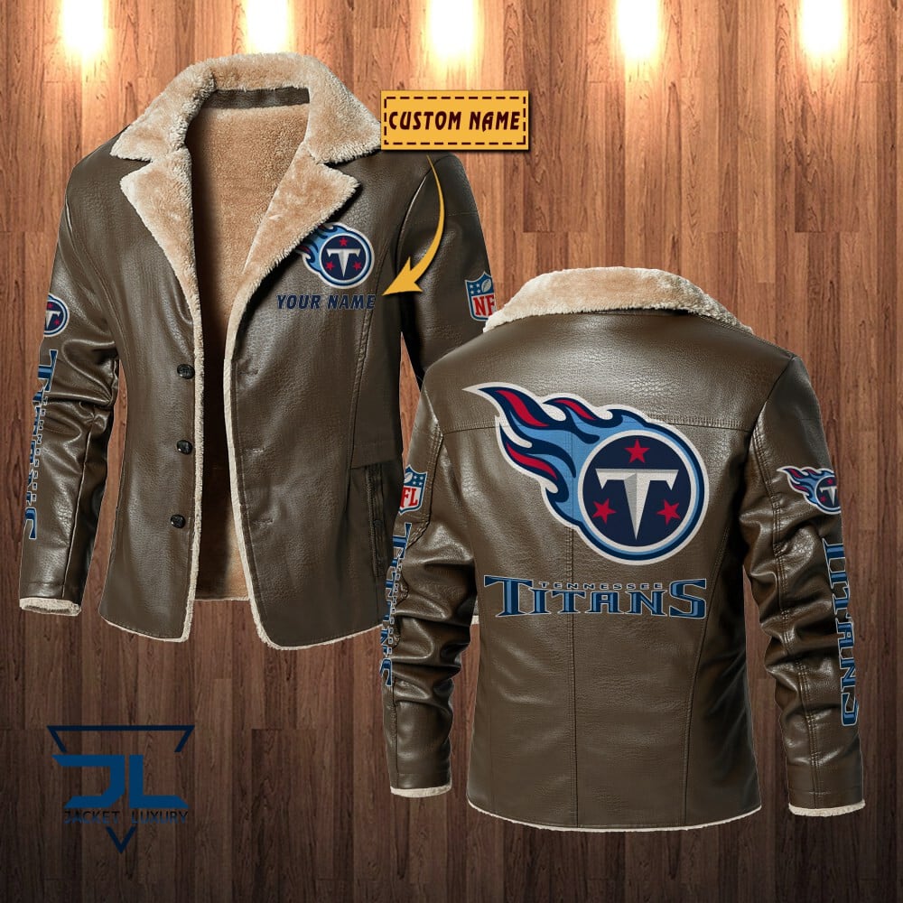 Tennessee Titans NFL Style Leather Jacket For Fans