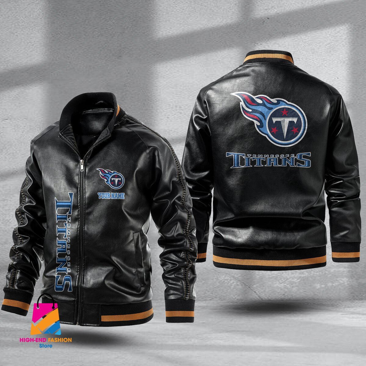 Tennessee Titans NFL Style Leather Jacket For Fans