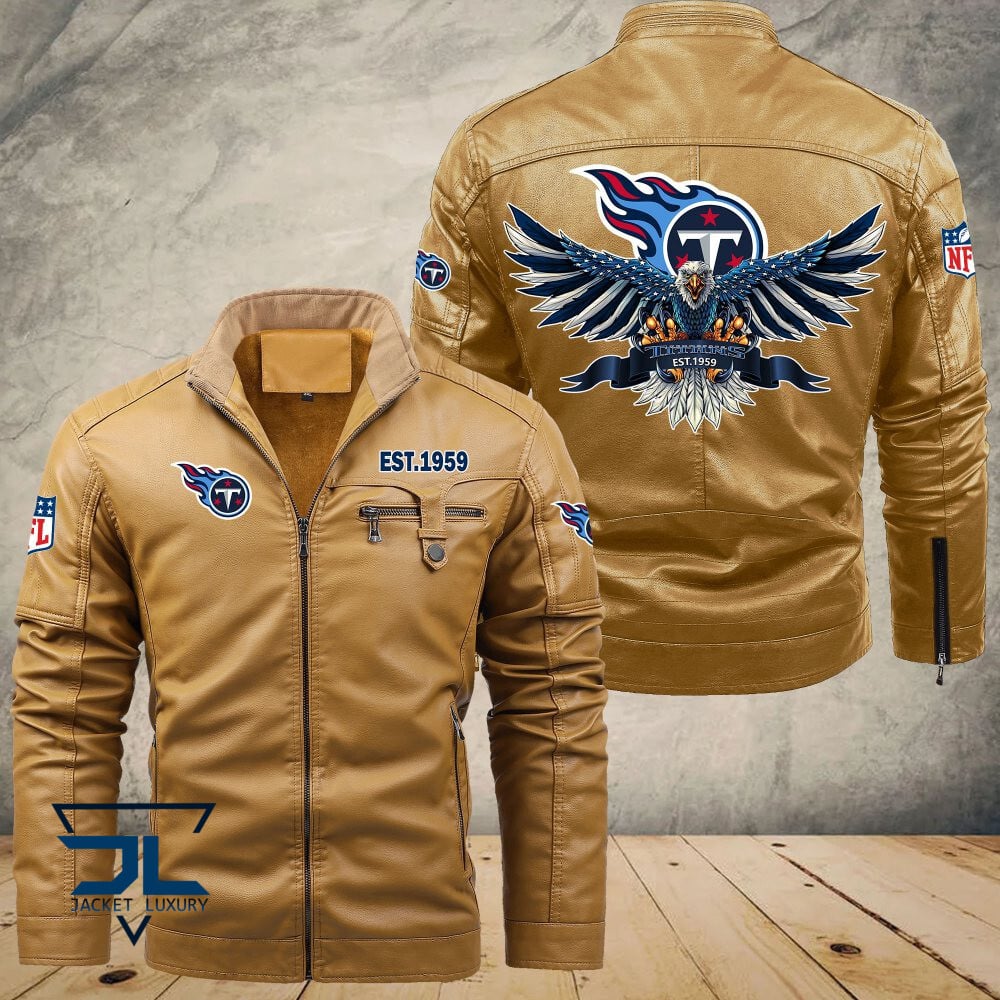 Tennessee Titans NFL Style Leather Jacket For Fans