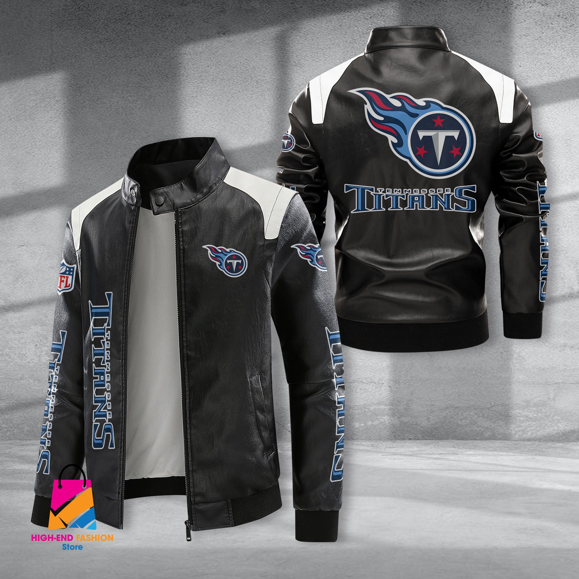 Tennessee Titans NFL Style Leather Jacket For Fans