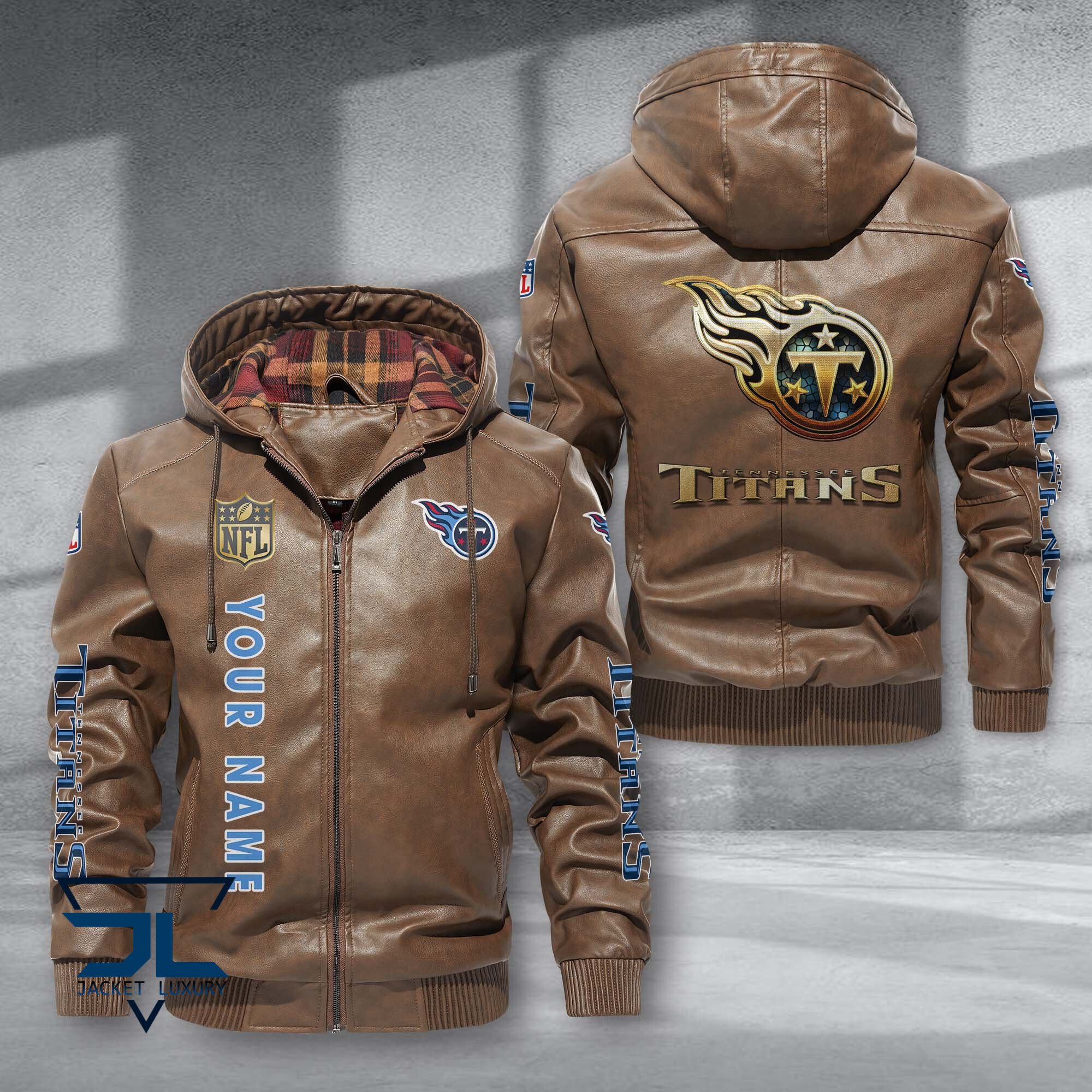 Tennessee Titans NFL Style Leather Jacket For Fans