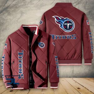 Tennessee Titans NFL Style Puffer Jacket For Fans