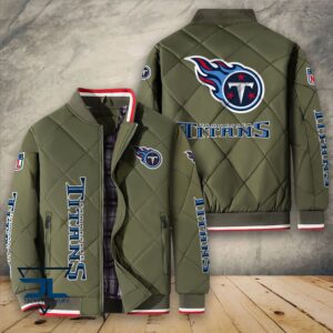 Tennessee Titans NFL Style Puffer Jacket For Fans