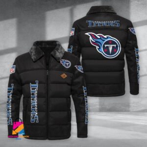 Tennessee Titans NFL Style Puffer Jacket For Fans