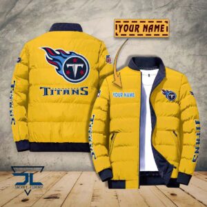 Tennessee Titans NFL Style Puffer Jacket For Fans
