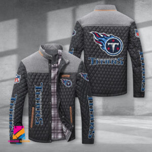 Tennessee Titans NFL Style Puffer Jacket For Fans
