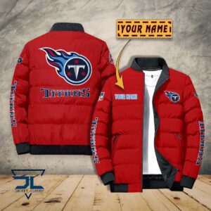 Tennessee Titans NFL Style Puffer Jacket For Fans
