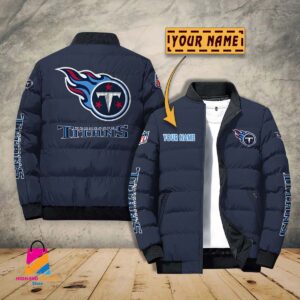Tennessee Titans NFL Style Puffer Jacket For Fans