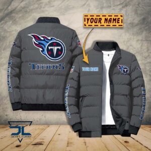 Tennessee Titans NFL Style Puffer Jacket For Fans