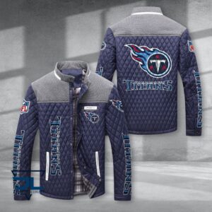 Tennessee Titans NFL Style Puffer Jacket For Fans