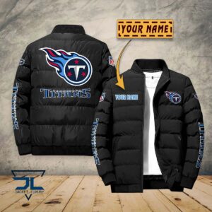 Tennessee Titans NFL Style Puffer Jacket For Fans