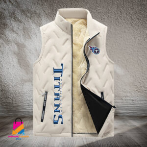Tennessee Titans NFL Style Sleeveless Puffer Jacket For Fans