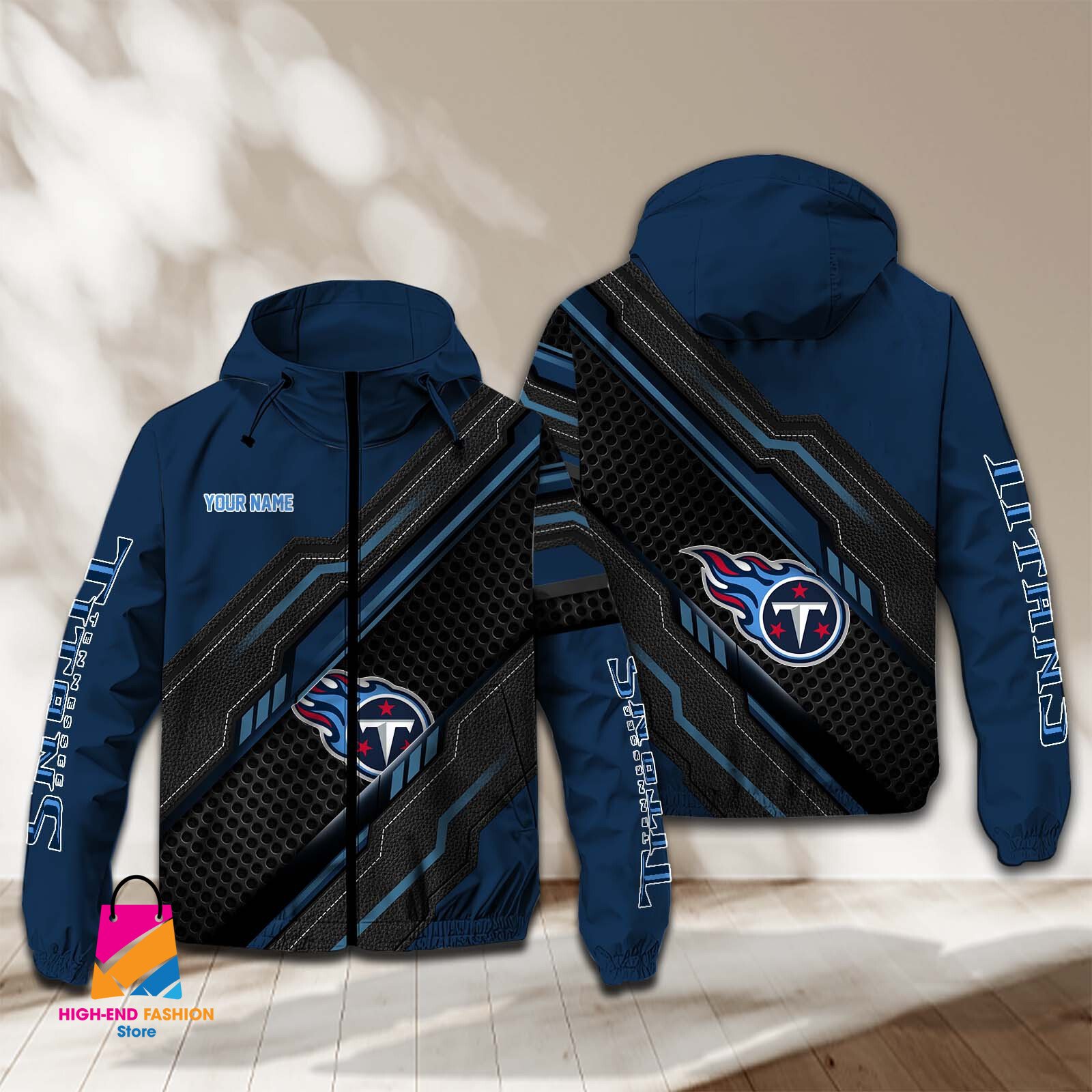 Tennessee Titans NFL Style Windbreaker Jacket For Fans