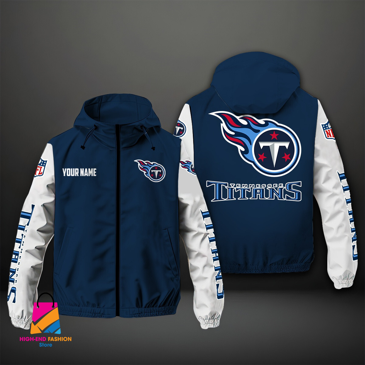 Tennessee Titans NFL Style Windbreaker Jacket For Fans