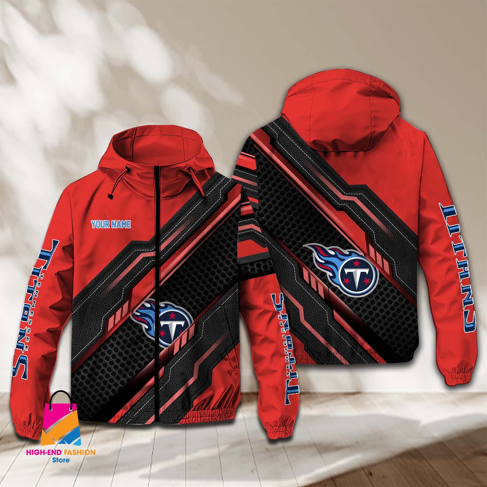 Tennessee Titans NFL Style Windbreaker Jacket For Fans