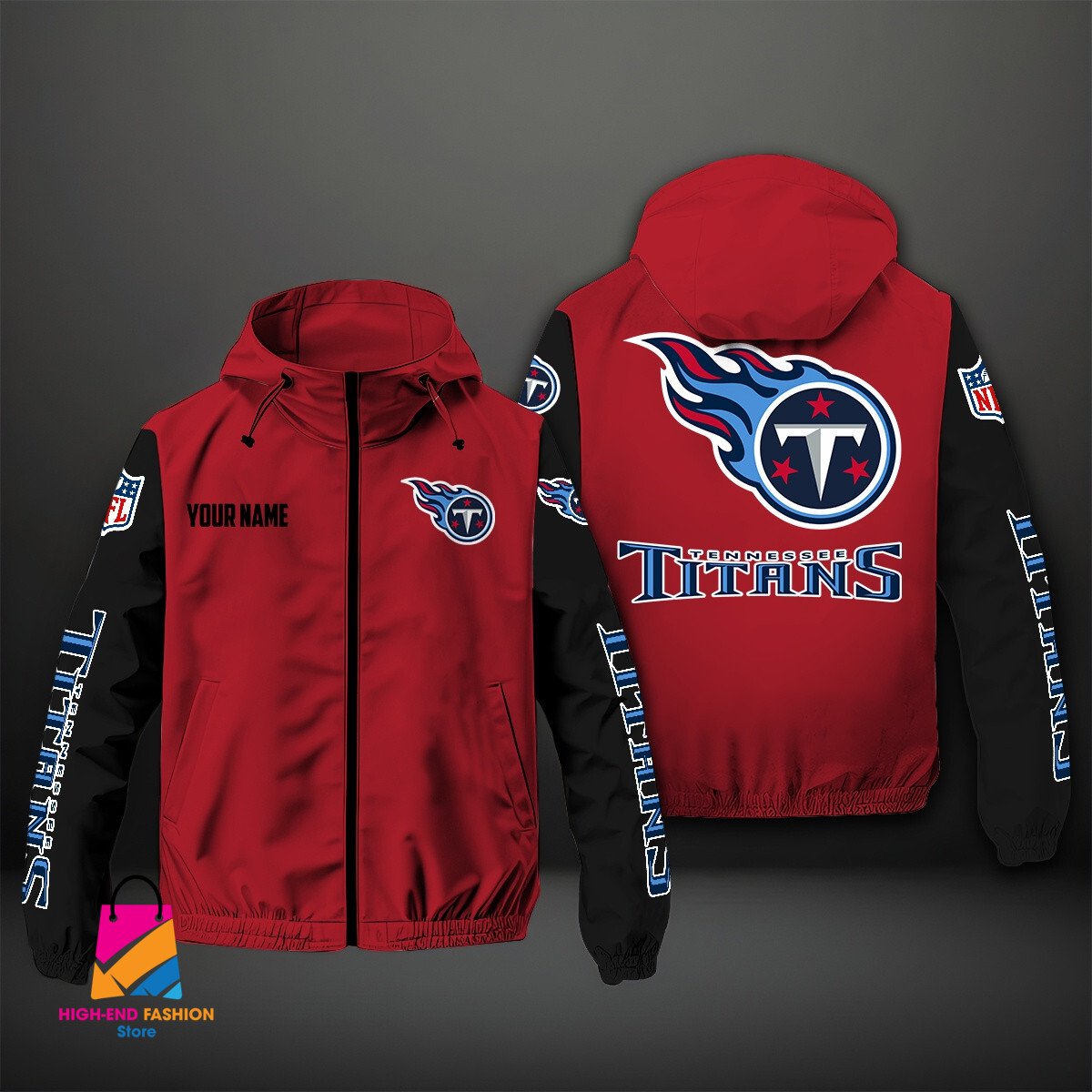 Tennessee Titans NFL Style Windbreaker Jacket For Fans