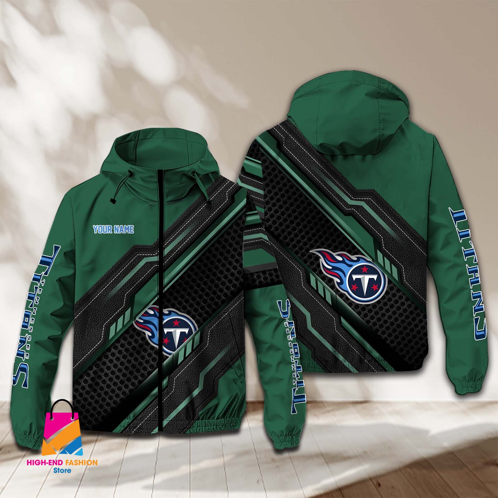 Tennessee Titans NFL Style Windbreaker Jacket For Fans