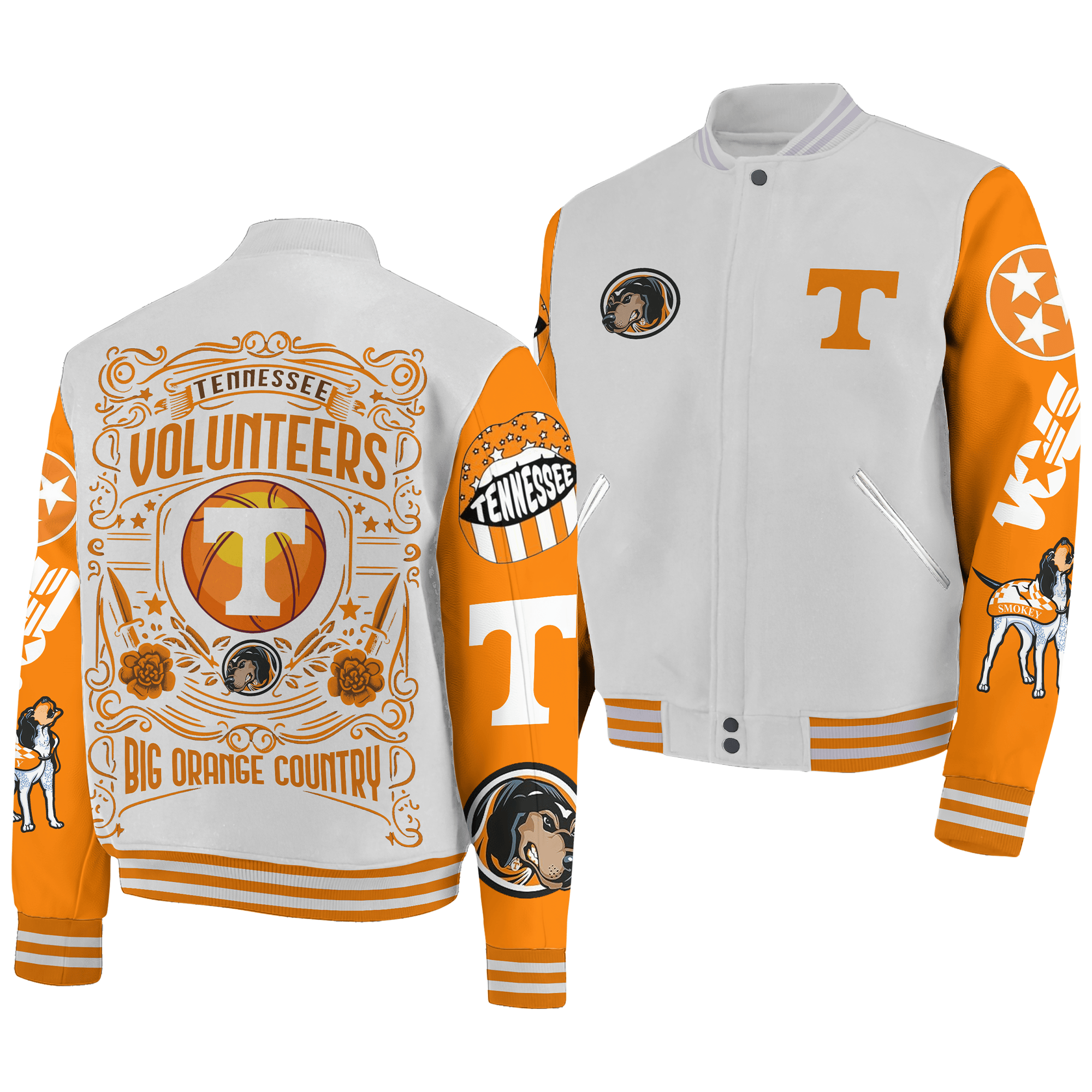 Tennessee Volunteers NCAA Style Baseball Jacket For Fans