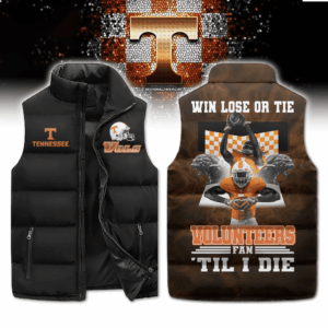 Tennessee Volunteers NCAA Style Sleeveless Puffer Jacket For Fans