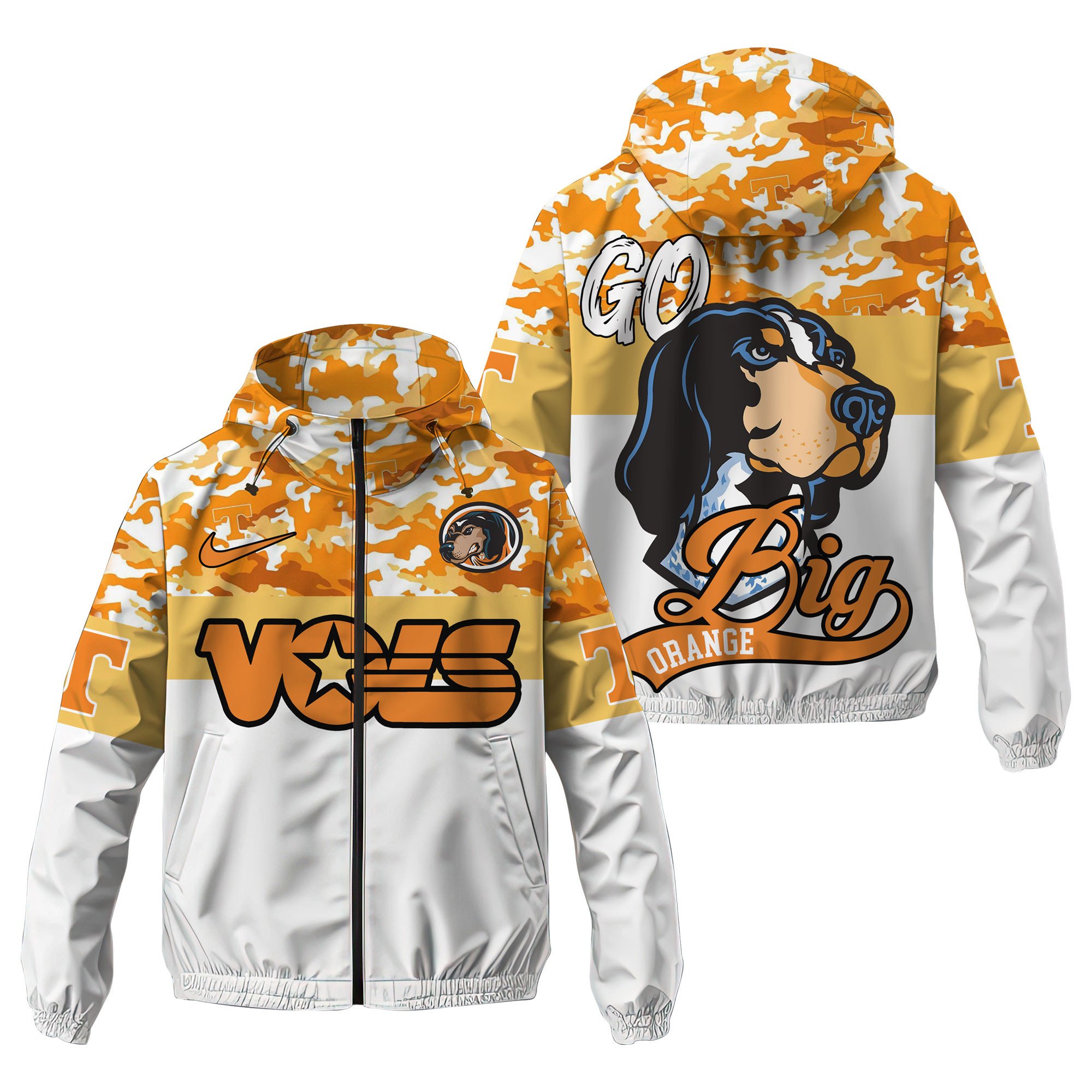 Tennessee Volunteers NCAA Style Windbreaker Jacket For Fans