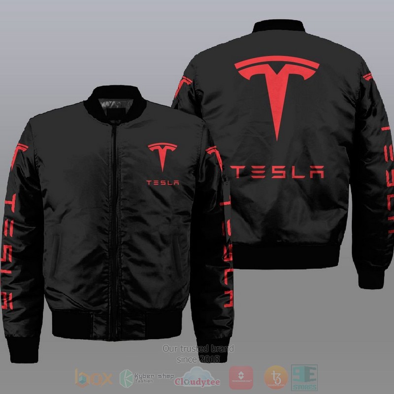 Tesla Car Style Bomber Jacket For Fans