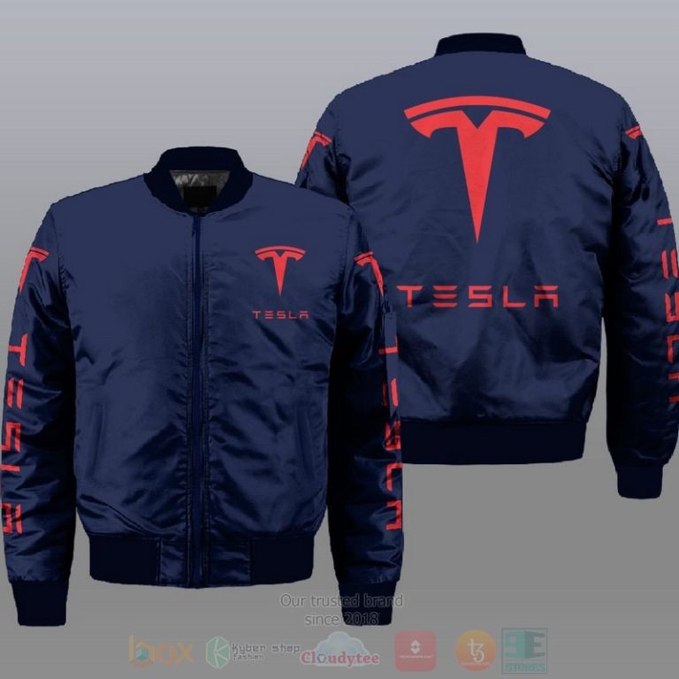 Tesla Car Style Bomber Jacket For Fans