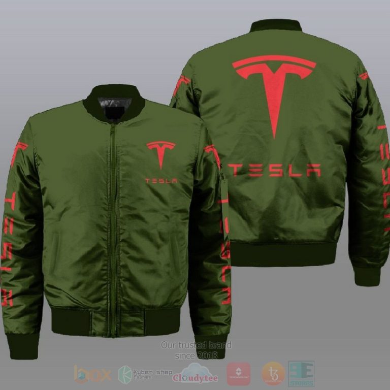 Tesla Car Style Bomber Jacket For Fans