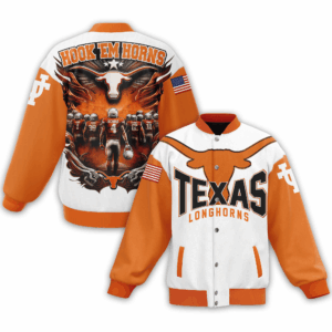 Texas Longhorns NCAA Style Baseball Jacket For Fans