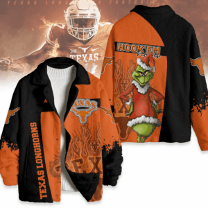 Texas Longhorns NCAA Style Fleece Jacket For Fans