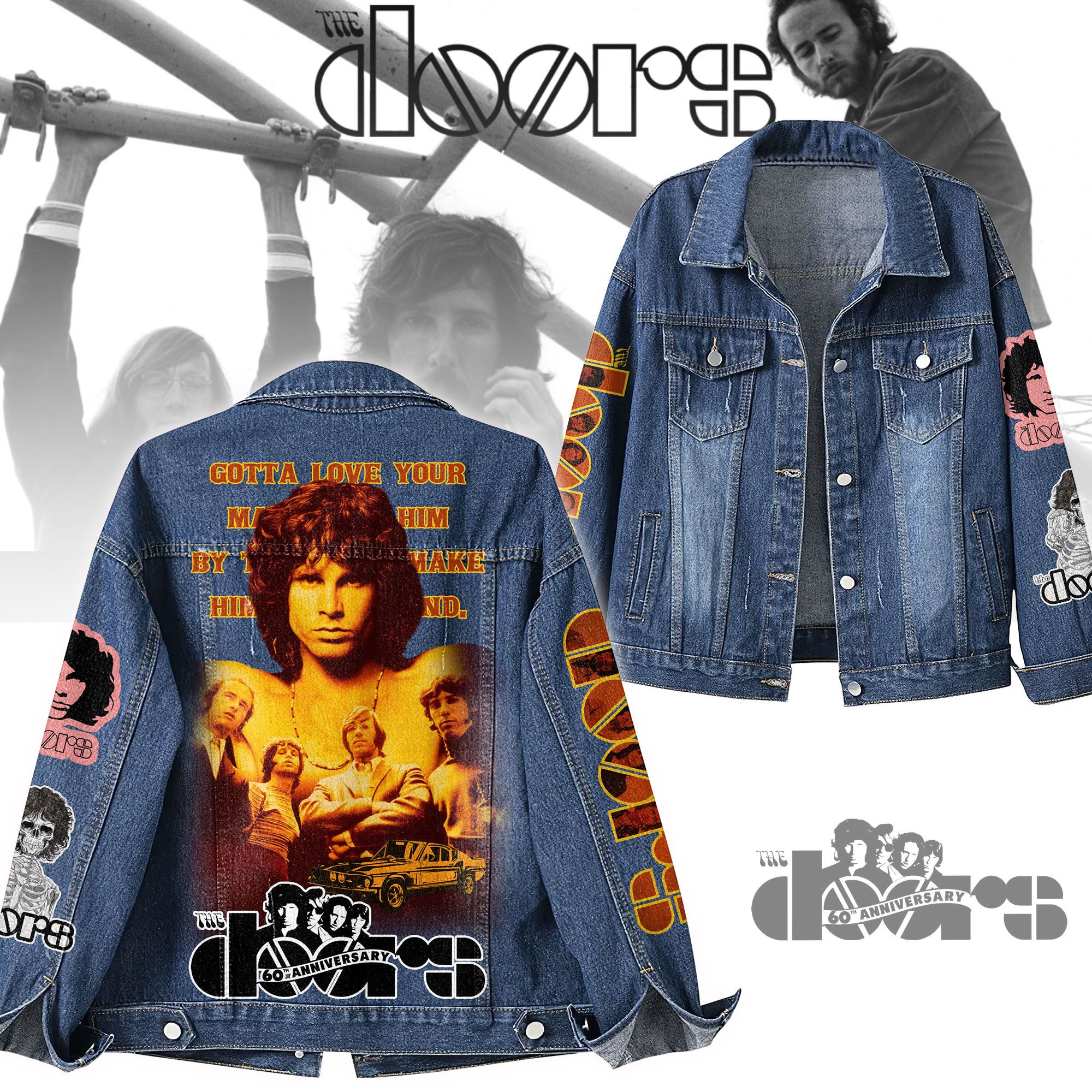The Doors Music Denim Jacket Gift For Fans