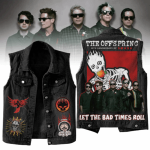 The Offspring Music Style Sleeveless Jacket For Fans