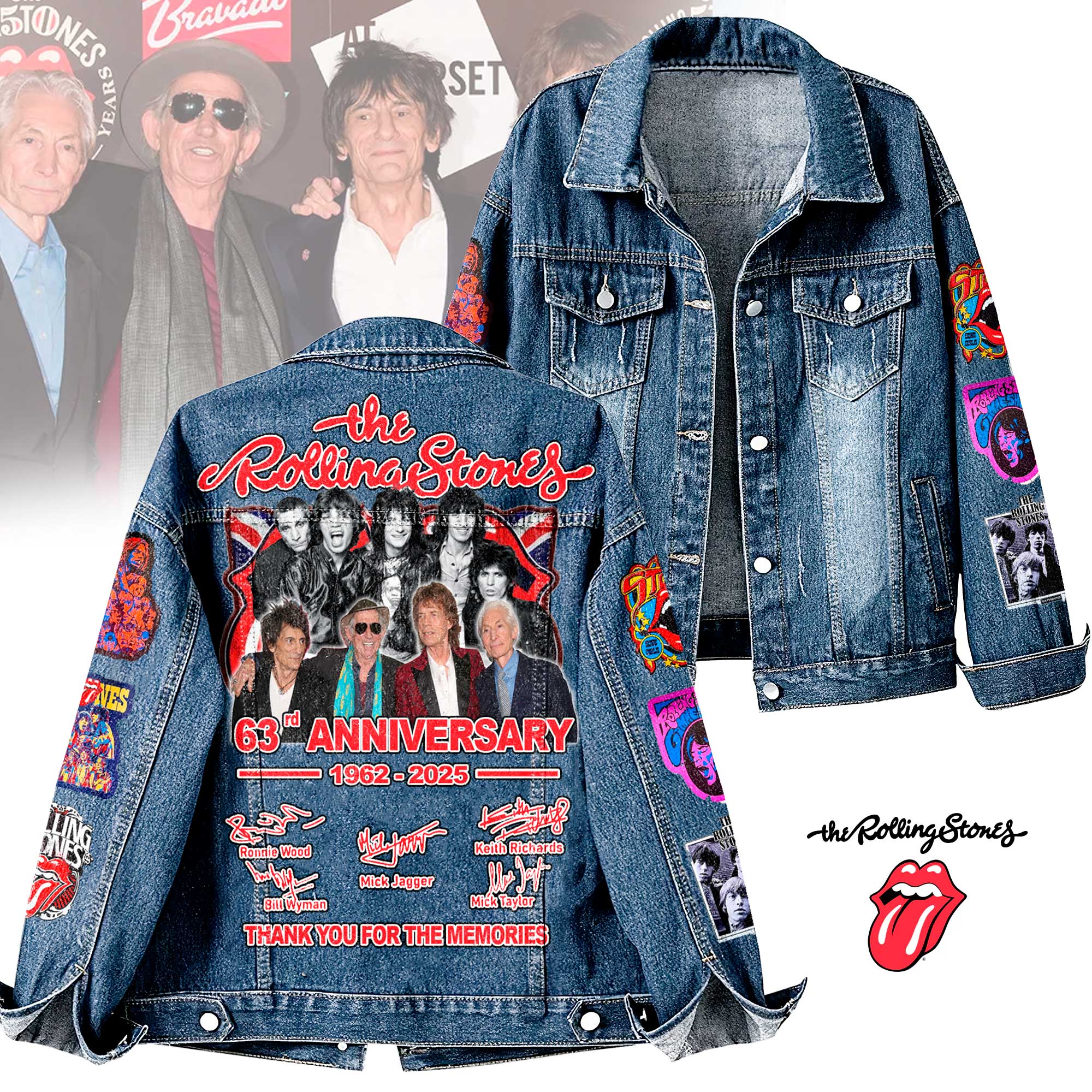 The Rolling Stones Music Denim Jacket Gift For Fans