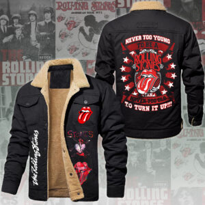 The Rolling Stones Music Style Fleece Thermal Cotton Jacket For Fans