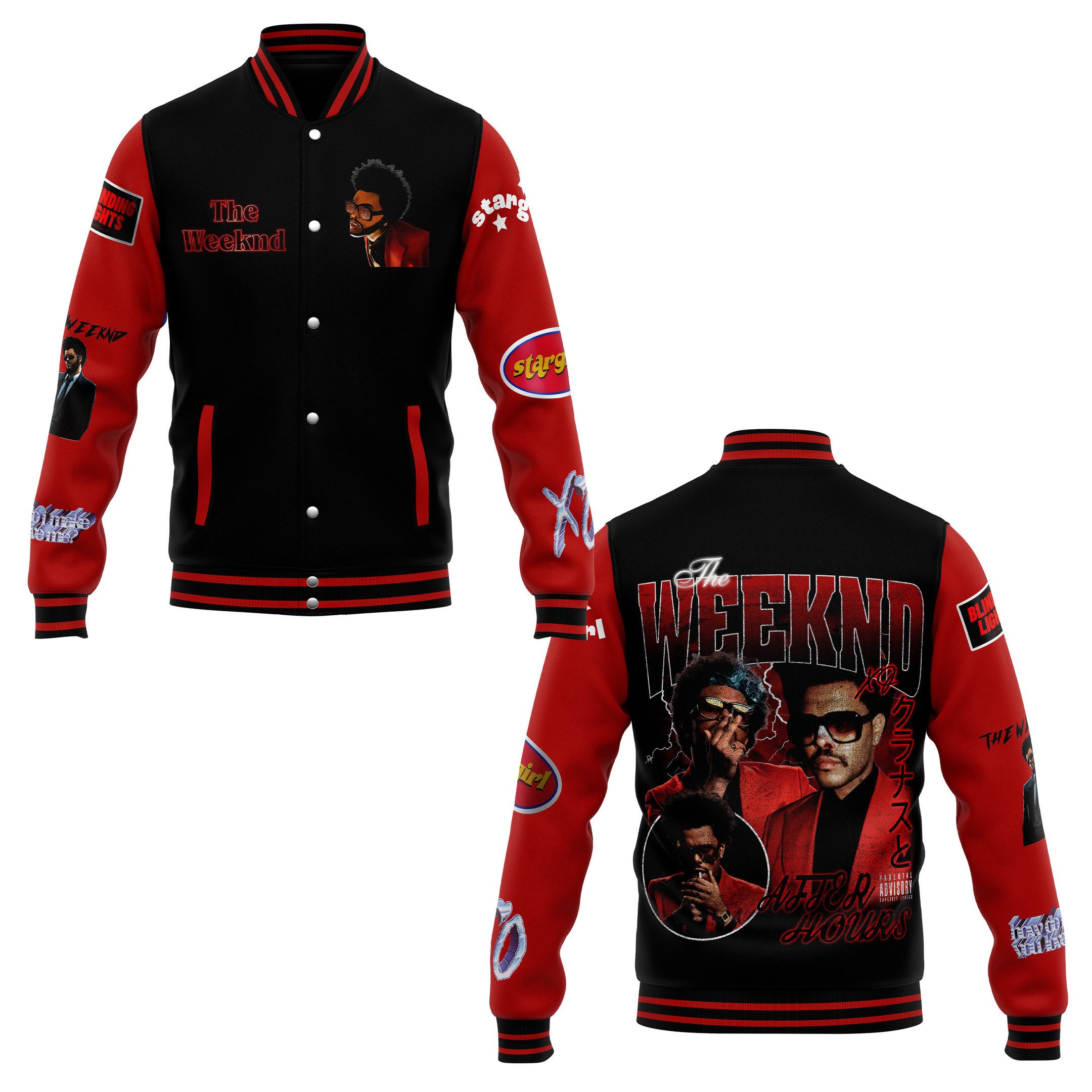 The Weeknd Music Style Baseball Jacket For Fans