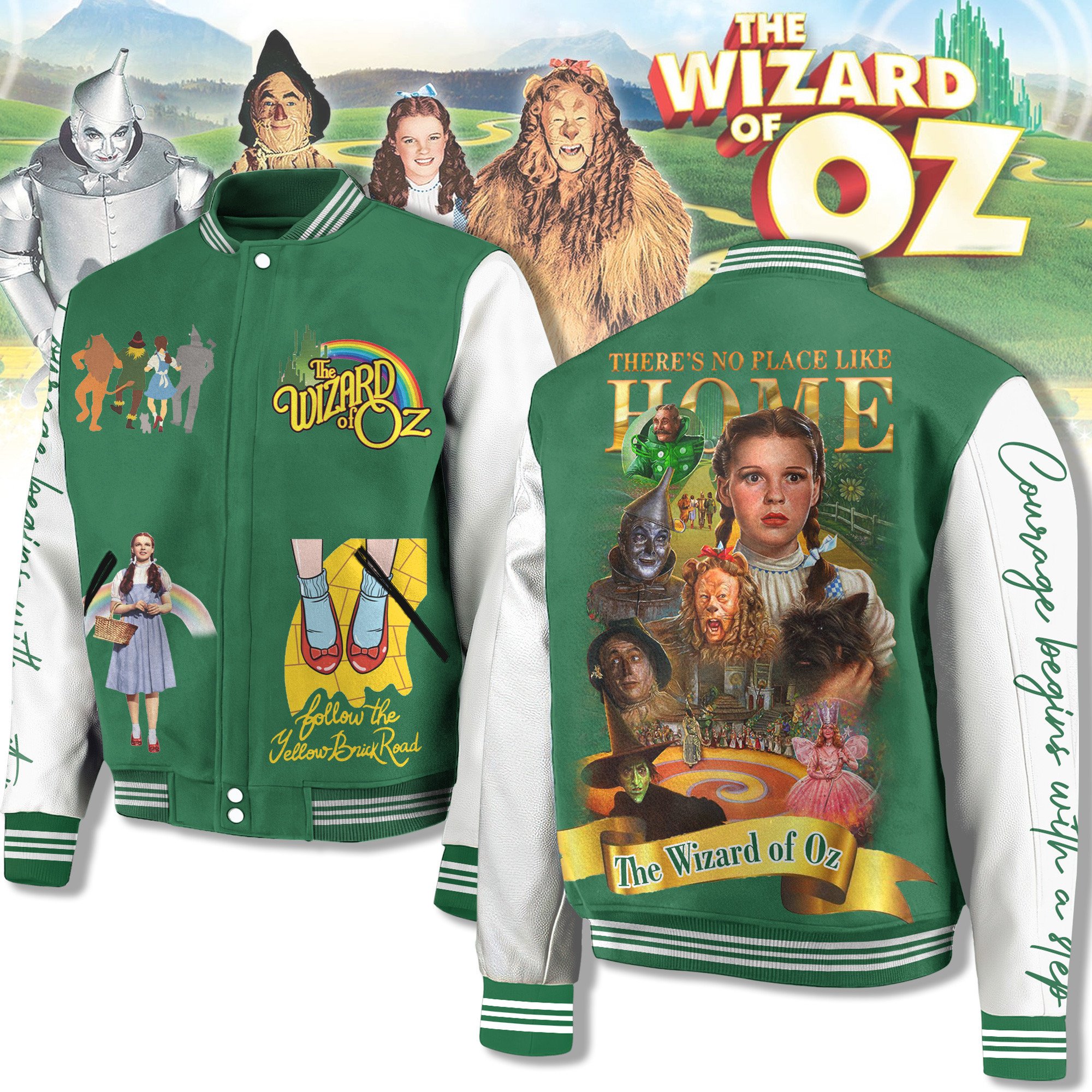 The Wizard of Oz Movies Style Baseball Jacket