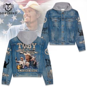 Toby Keith American Icon Music Style Hooded Denim Jacket For Fans