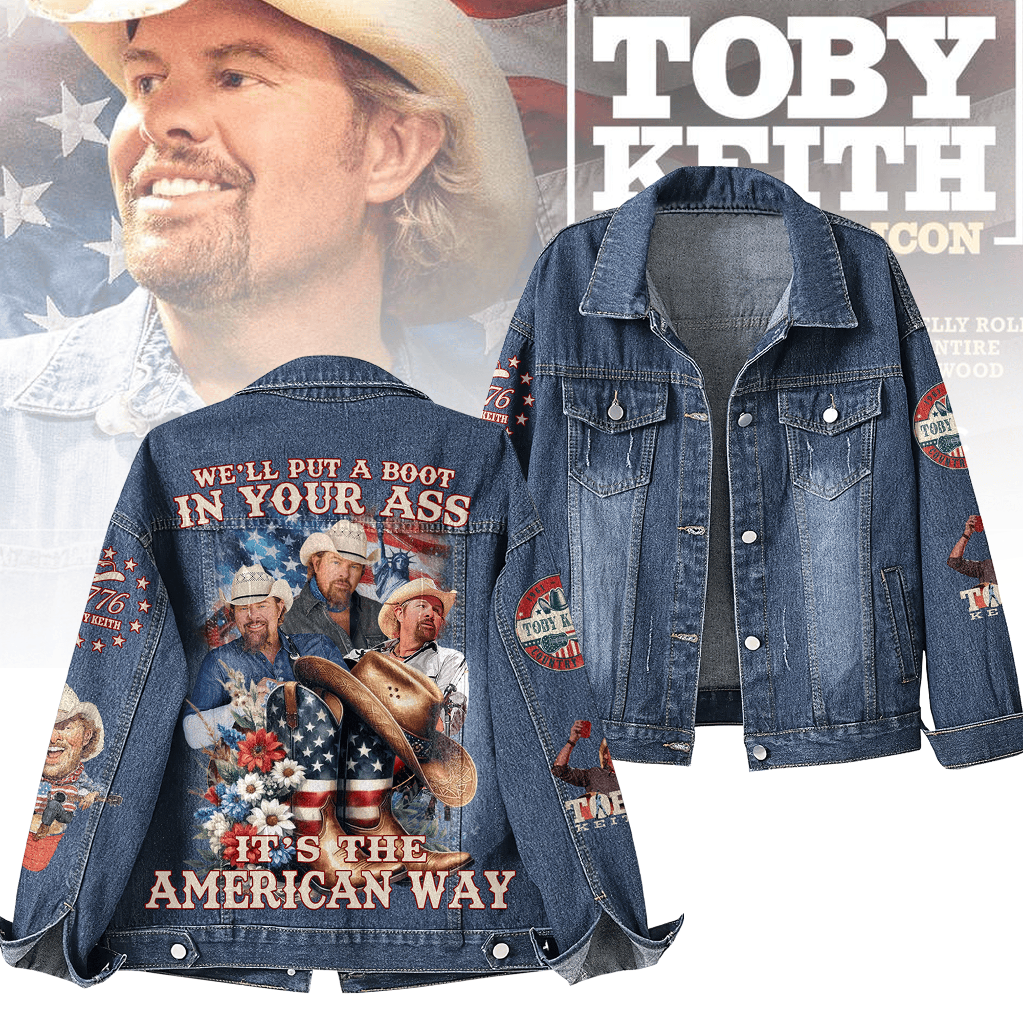 Toby Keith Music Denim Jacket Gift For Fans