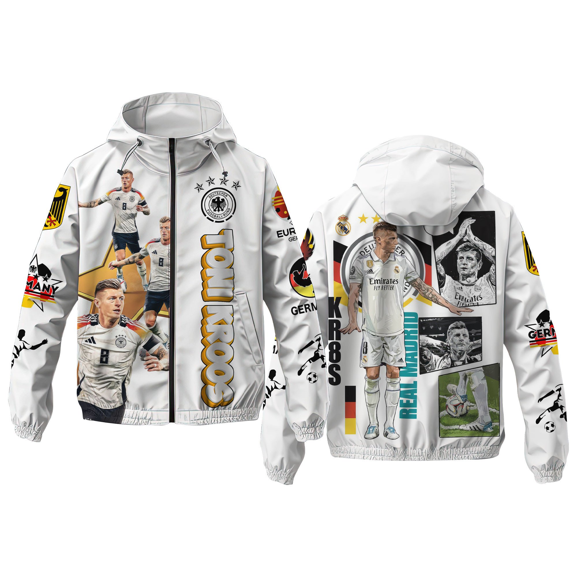 Toni Kroos Sports Style Windbreaker Jacket For Fans