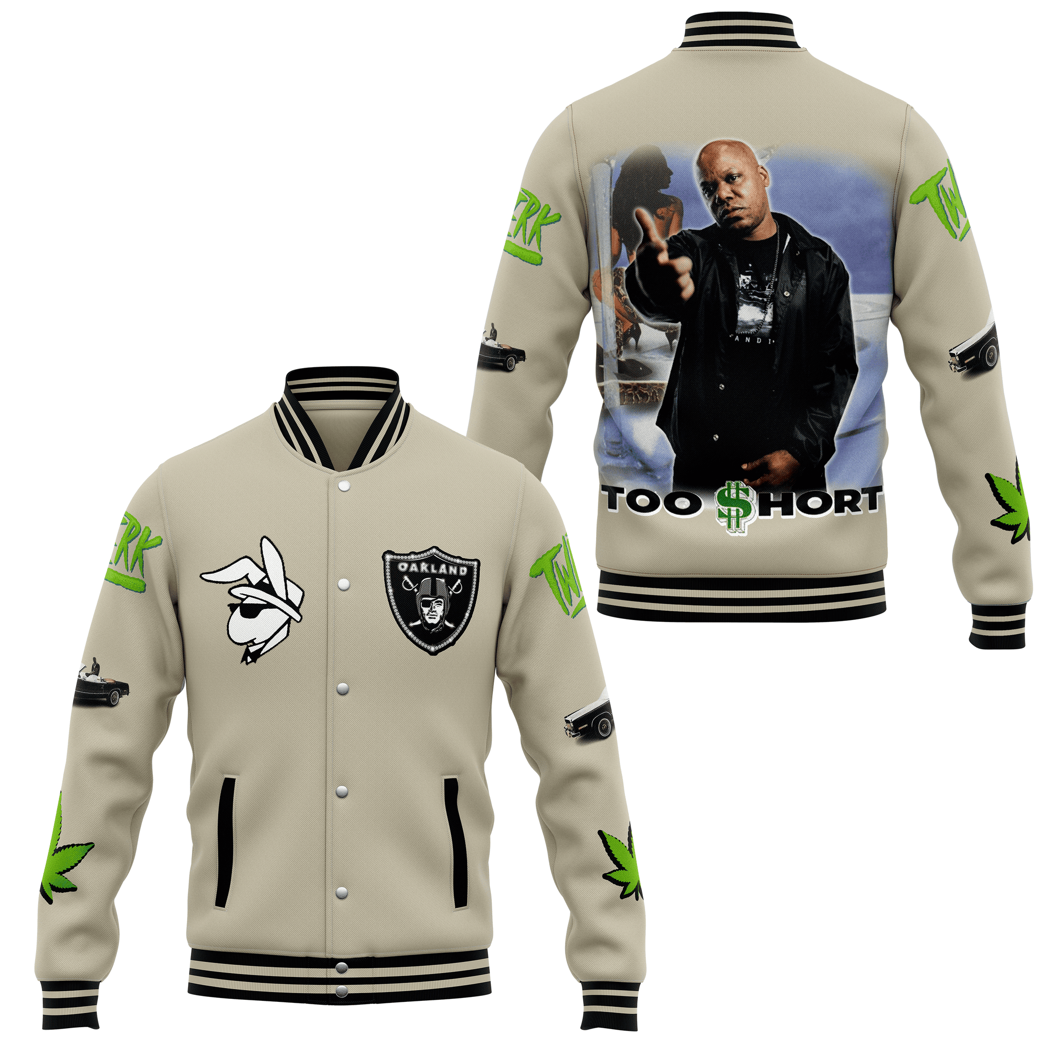 Too Short Music Style Baseball Jacket For Fans