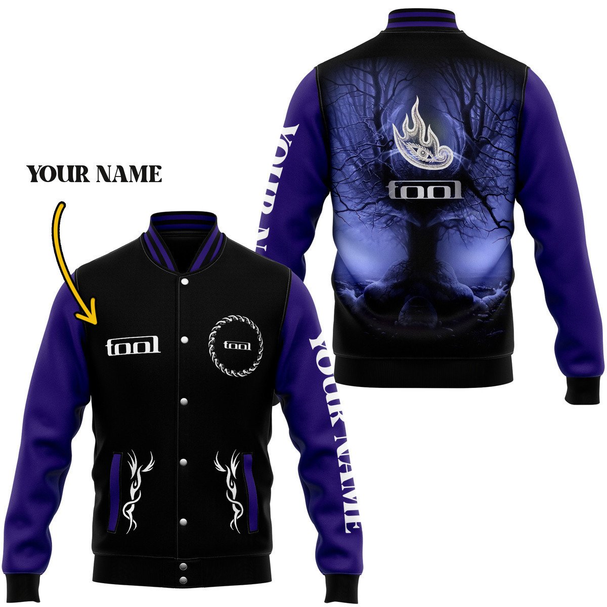 Tool Band Music Style Baseball Jacket For Fans